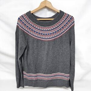 Vintage Gap Womens Fair Isle Sweater Size Large Skiing Preppy Y2K
